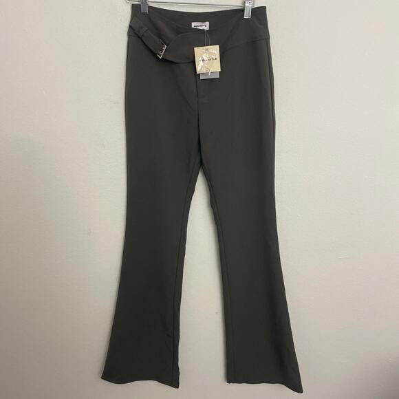 Revolve Superdown Jessica Bootcut Grey Trousers Tailored Corporate Pants Size S - Picture 6 of 6